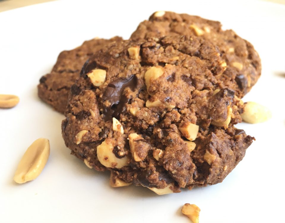 Chocolate chips & peanutbutter cookies (vegan) - Chocolade Zusjes